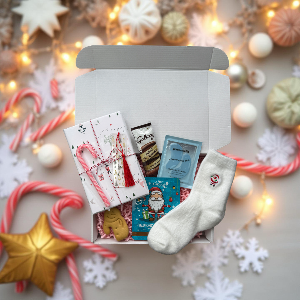 Blind Date With a Book + Spa Gift Box, Christmas Edition