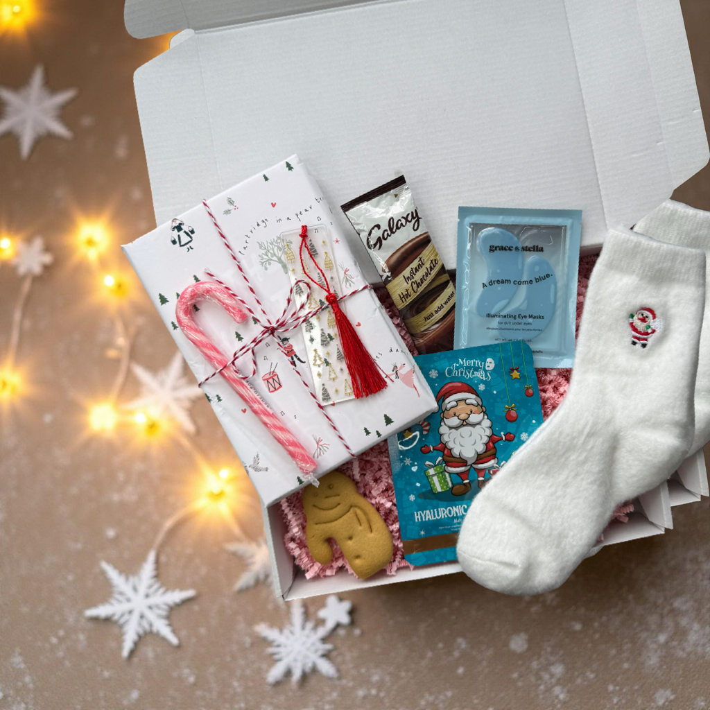 Blind Date With a Book + Spa Gift Box, Christmas Edition